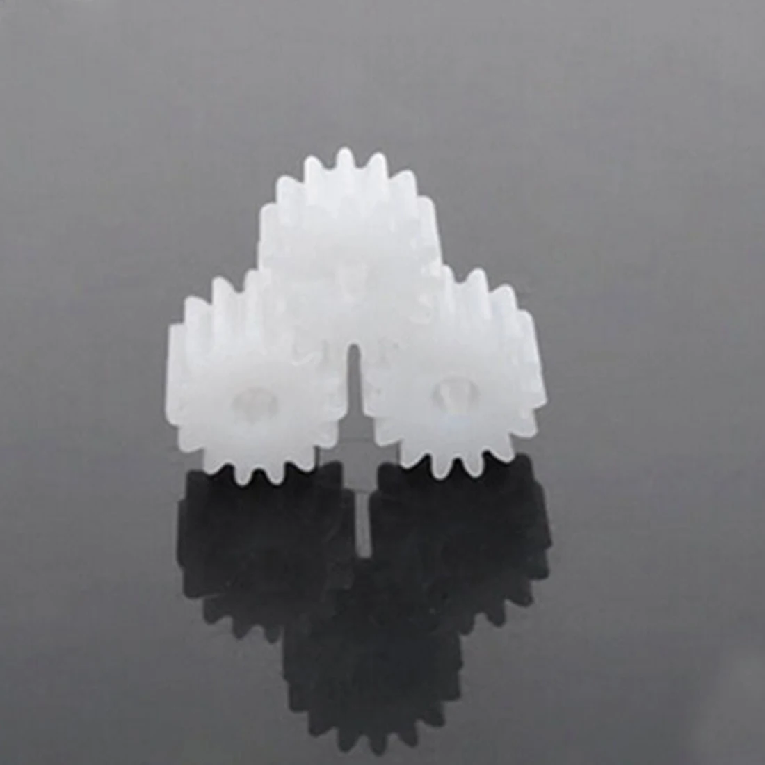 50pcs Spindle Gear Plastic Motor Gears 0.5 Modulus 15T