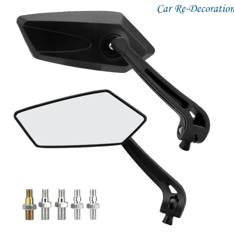 

R58D Rotating Side Mirrors Universal Mirrors Adjustable with Bolts 8mm 10mm