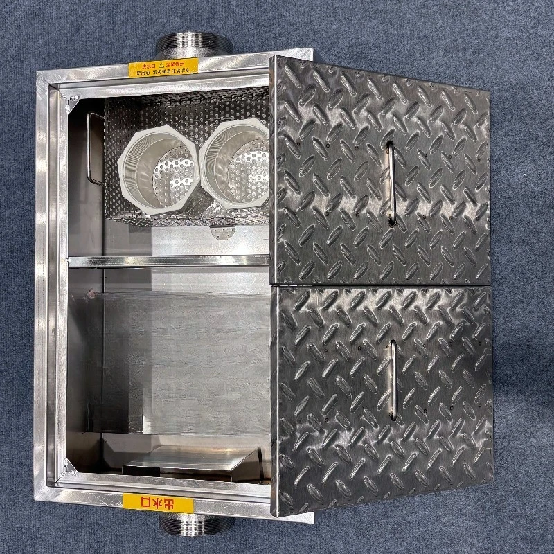 201 stainless steel gravity type underground oil-water separator manual control is suitable for catering kitchen restaurant