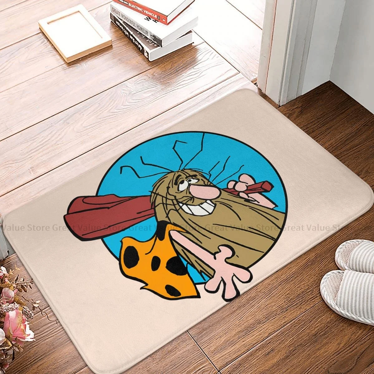 Captain Caveman Cartoon Non-slip Doormat Cute Bath Bedroom Mat Outdoor Carpet Flannel Modern Decor