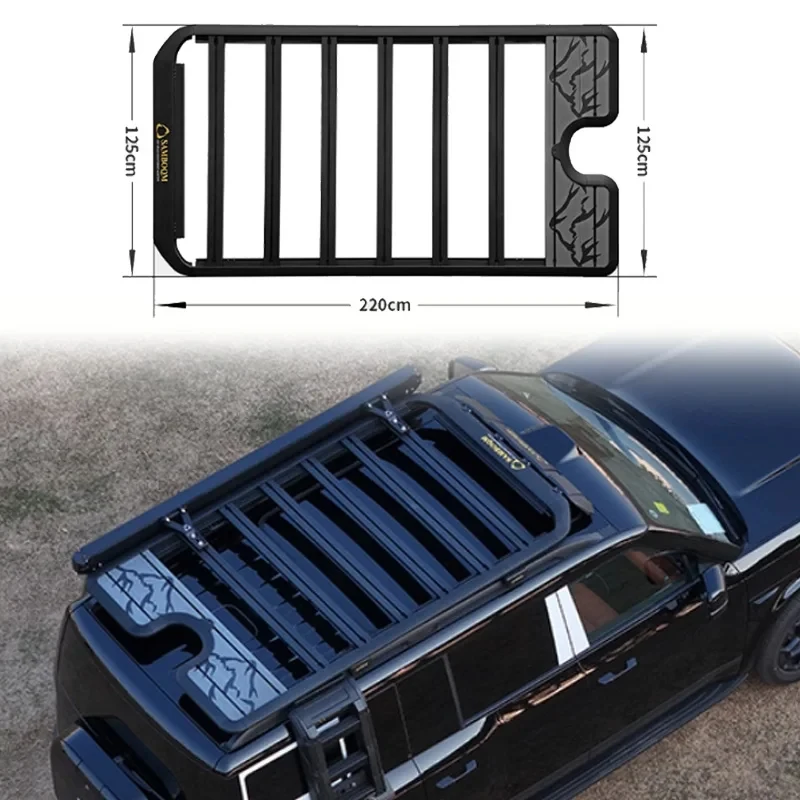 4x4 Offroad Black Aluminum Side Ladder Roof Rack & Side Bag for BYD Ti7 2025–2026