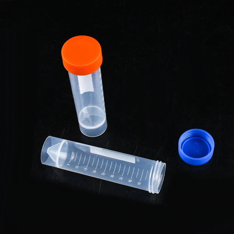 50ml PP Plastic Centrifuge Tube With Screw Cap and Scale Cryotube Laboratory Supplies , 10Pcs 50Pcs 100Pcs