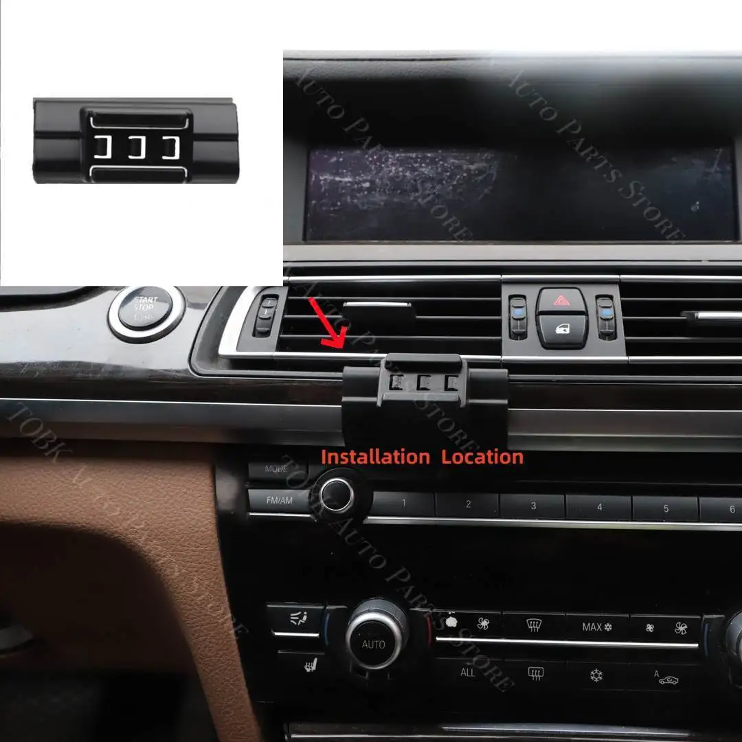 Magnetic Phone Holder for BMW 7 Series F01 F02 G11 G12 2009-2015 Wireless Charging Special Fixed Bracket Base MagSafe Mount