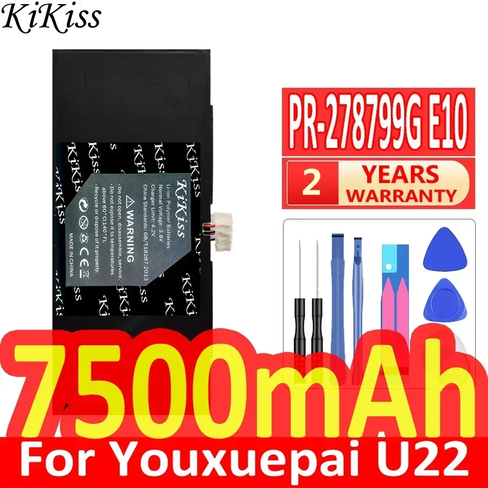 KiKiss Battery 7500mAh PR-278799G E10 For Youxuepai U22 Laptop