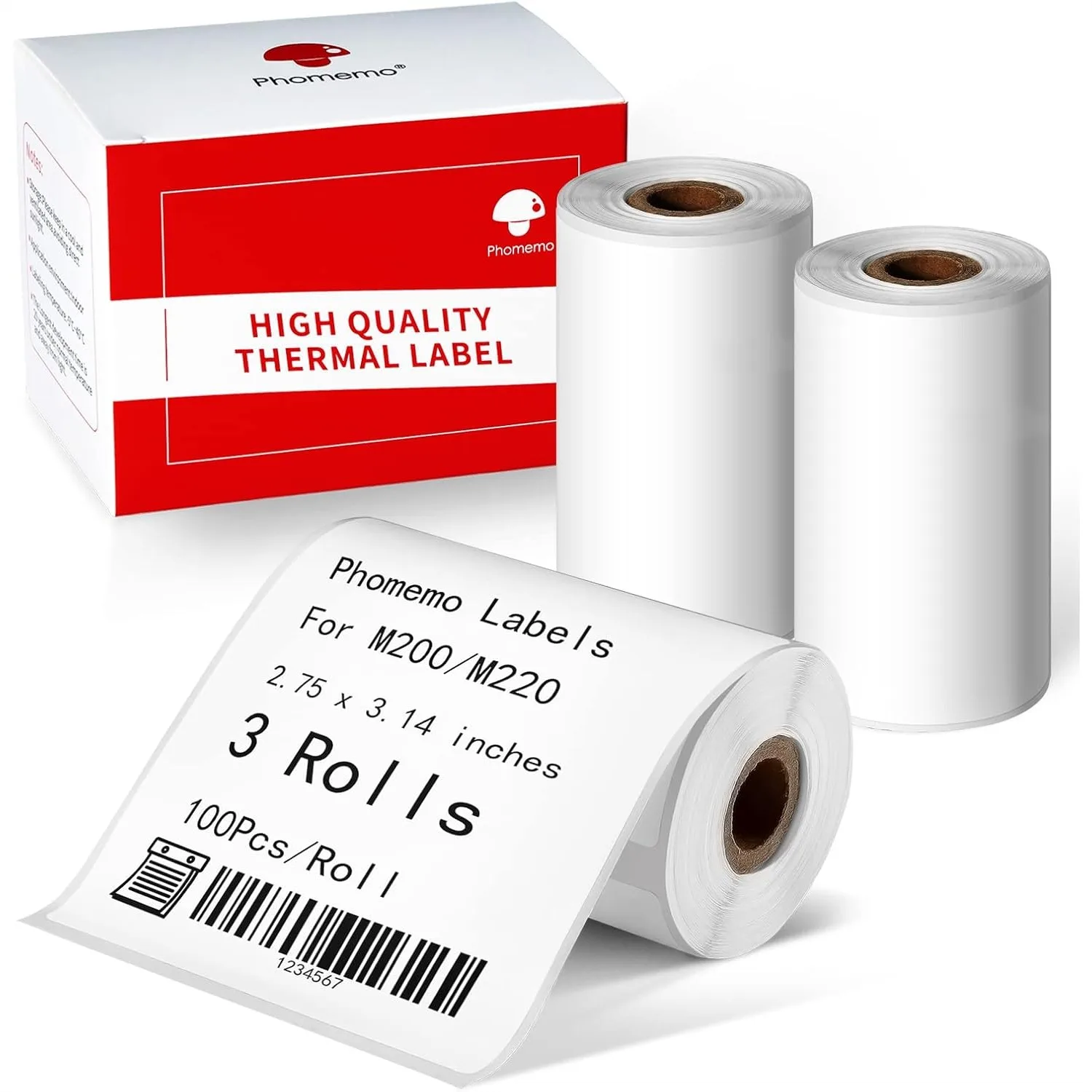 

Thermal Labels 2.75x3.14 Inches for M220/M250/M200/M221/M260 - 300 White Self-Adhesive Shipping Address Labels with Strong