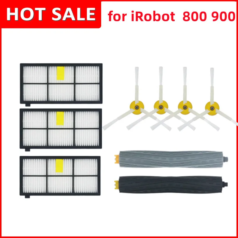IRobot อุปกรณ์หุ่นยนต์กวาด8ชุด9ชุดแปรงด้านข้างหลักแปรงลูกกลิ้งตัวกรอง