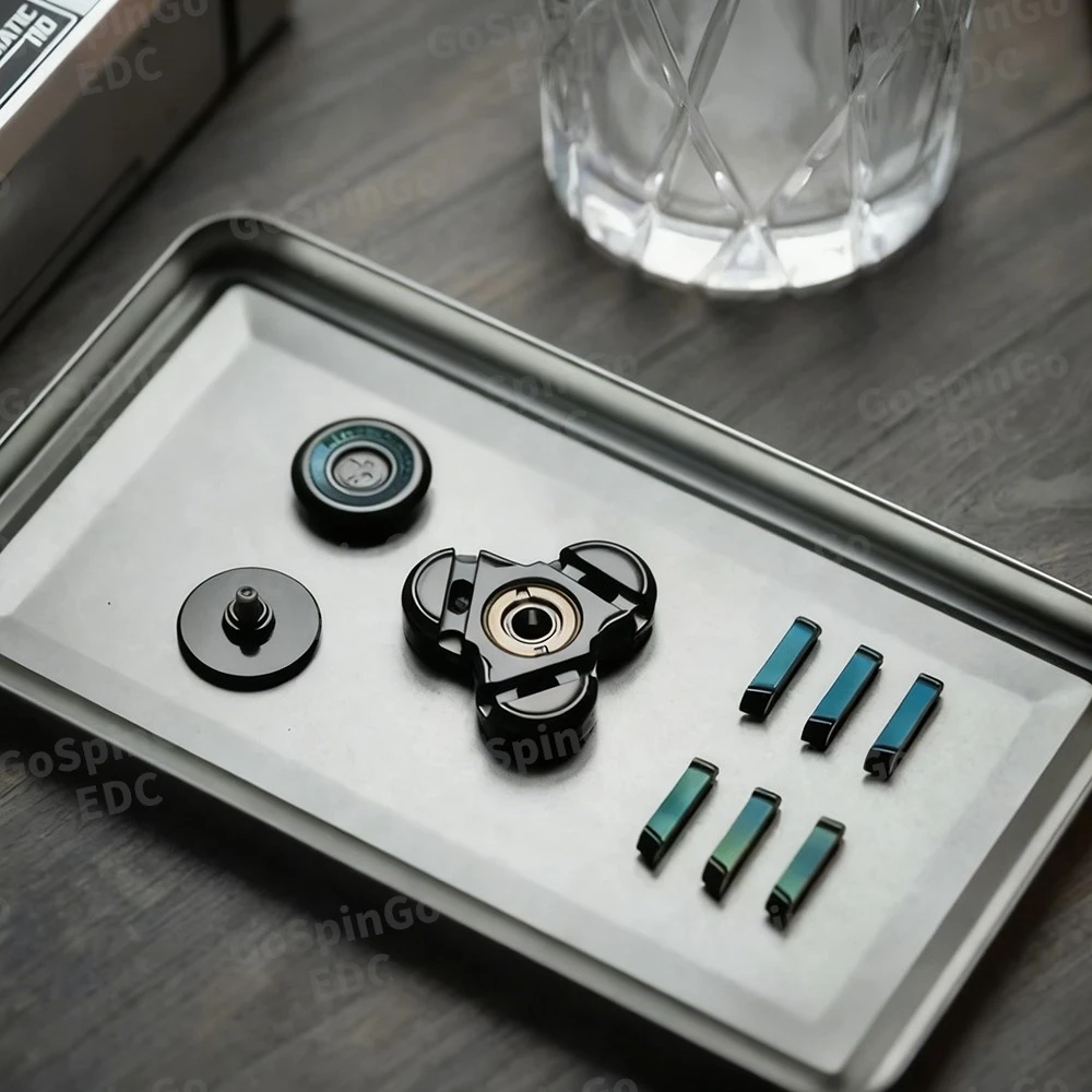 Jouets en métal Dz Trefoil Zirconium Fidget Spinner édition limitée 199 trois feuilles Gyro soulagement du Stress jouet Fidget jouets pour adultes