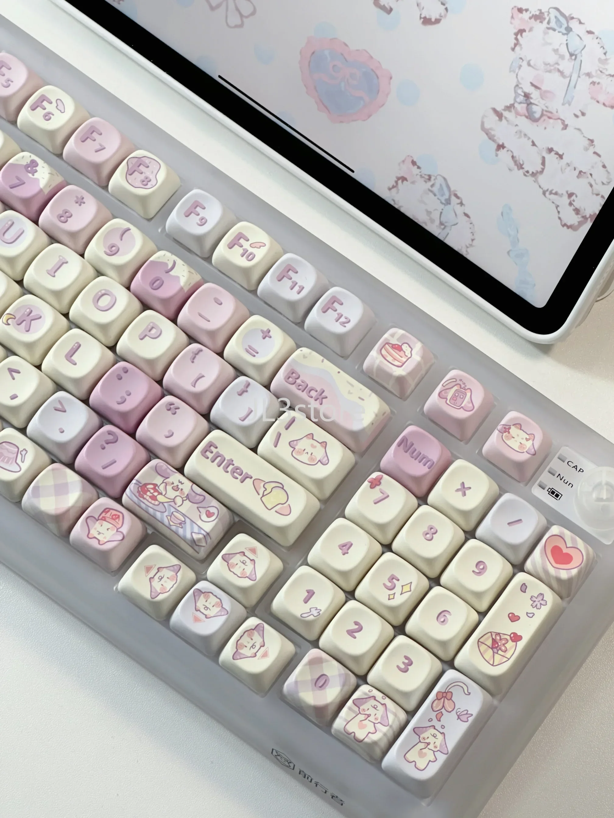 Keycaps xoa keycaps mechanical keyboard custom keyboard cute  bluetooth