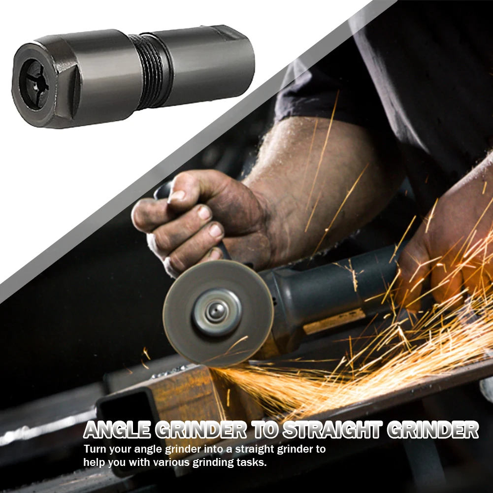 2 szt. Adapter do szlifierki kątowej, głowica konwertująca z gwintem M10, szlifierka kątowa na szlifierkę prostą, łatwa instalacja, narzędzia do obróbki drewna
