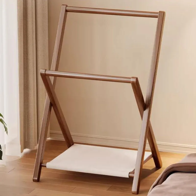 Floor Bedroom Coat Racks Dress Place Saving Standing Minimalist Open Wooden Coat Racks Modern Evening Living Room Furniture