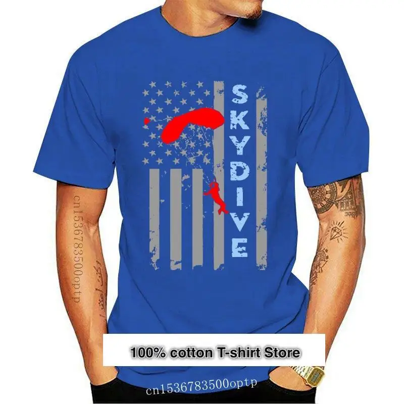 

Skydiver-Camiseta с бандажом для парашютного дайвинга для мужчин, обычная кофта с мангой, круглая кофта, 100% хлопка, Новинка