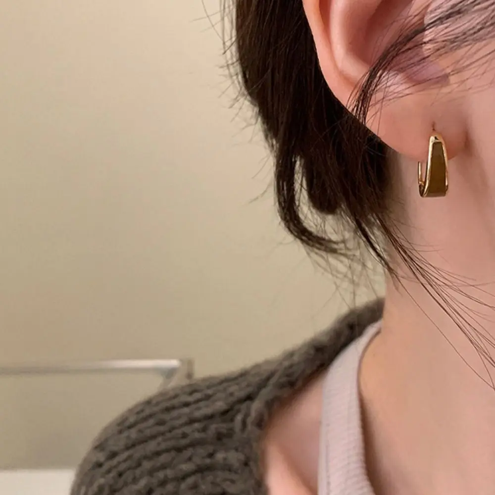 Style Dripping Oil Fashion Design Temperament Women Hoop Earrings Huggie Earrings Korean Style Earrings Enamel Ear Buckle