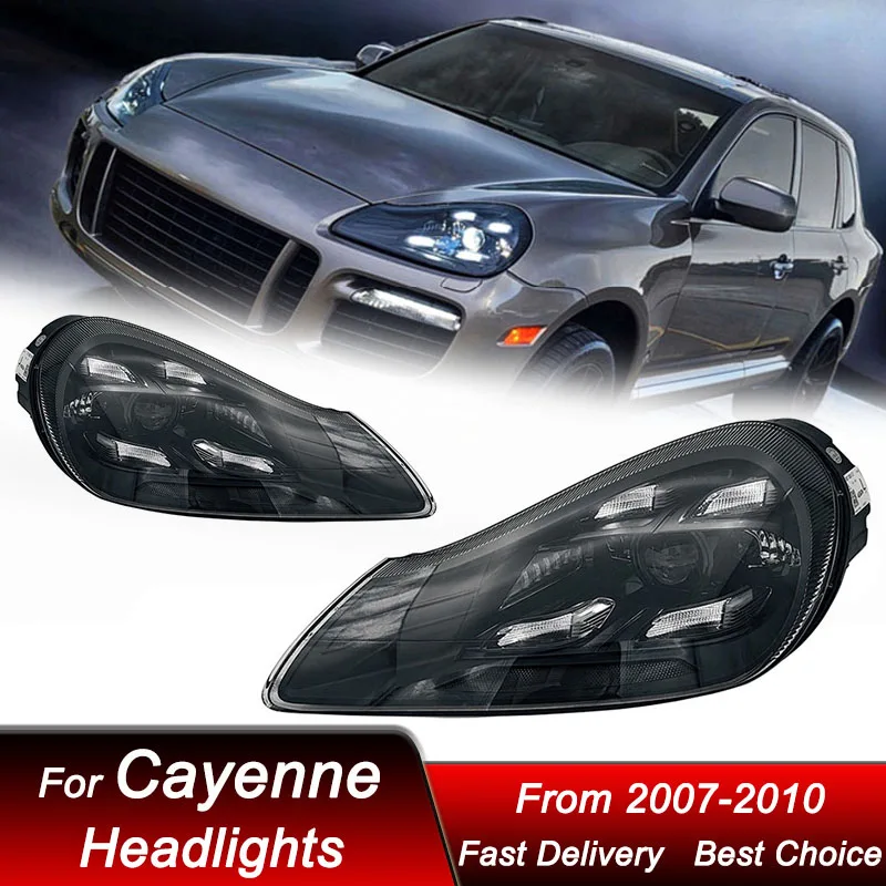 

Car Headlights For Porsche Cayenne 957 2007-2010 new PDLS style full LED Auto Headlamp Assembly Projector Lens Accessories Kit