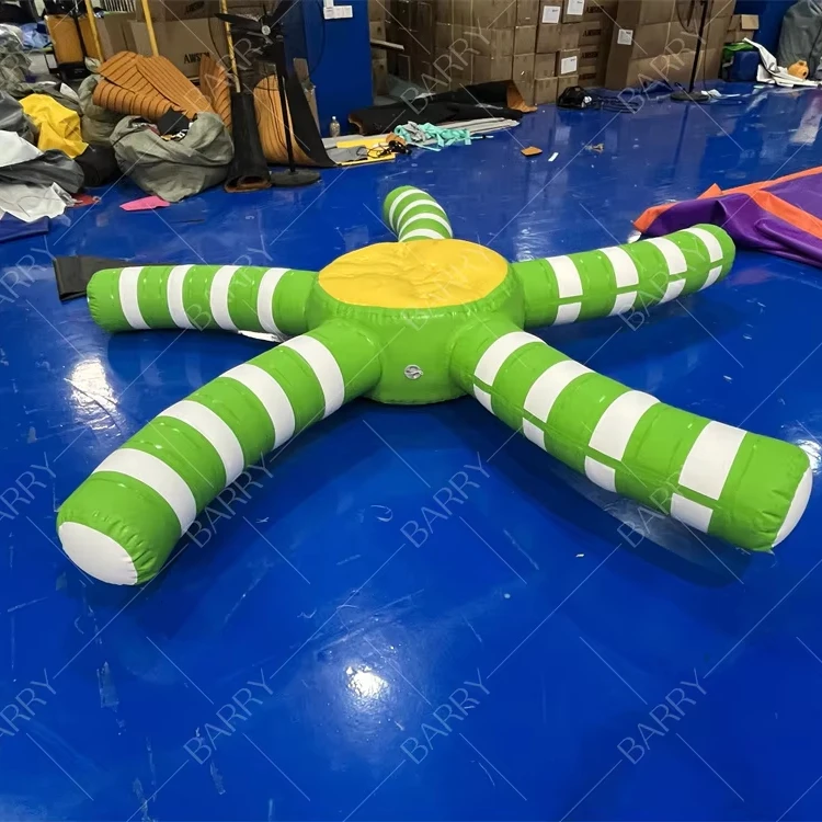 

Outdoor Equipment Pool Lake Floats Inflatable Floating Toys Water Climbing Multi-fan Turntable Floating Toy