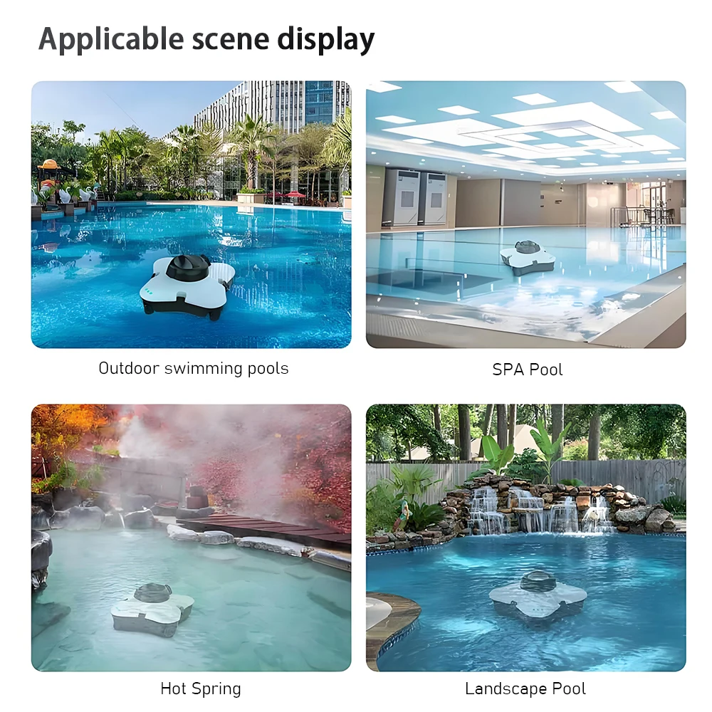 Pool Cleaning Robot Cordless Smart Vacuum Cleaner Pool Cleaning Machine Mini Underwater Cleaning Tools for Spa Landscape Pool