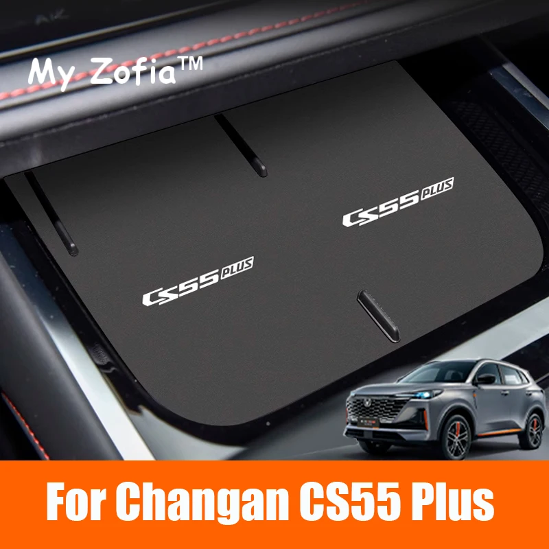 

For Changan CS55 PLUS 2023 2024 2025 Car Interior Center Console Door Slot Pad Water Coaster Storage Box Mat Cover Accessories