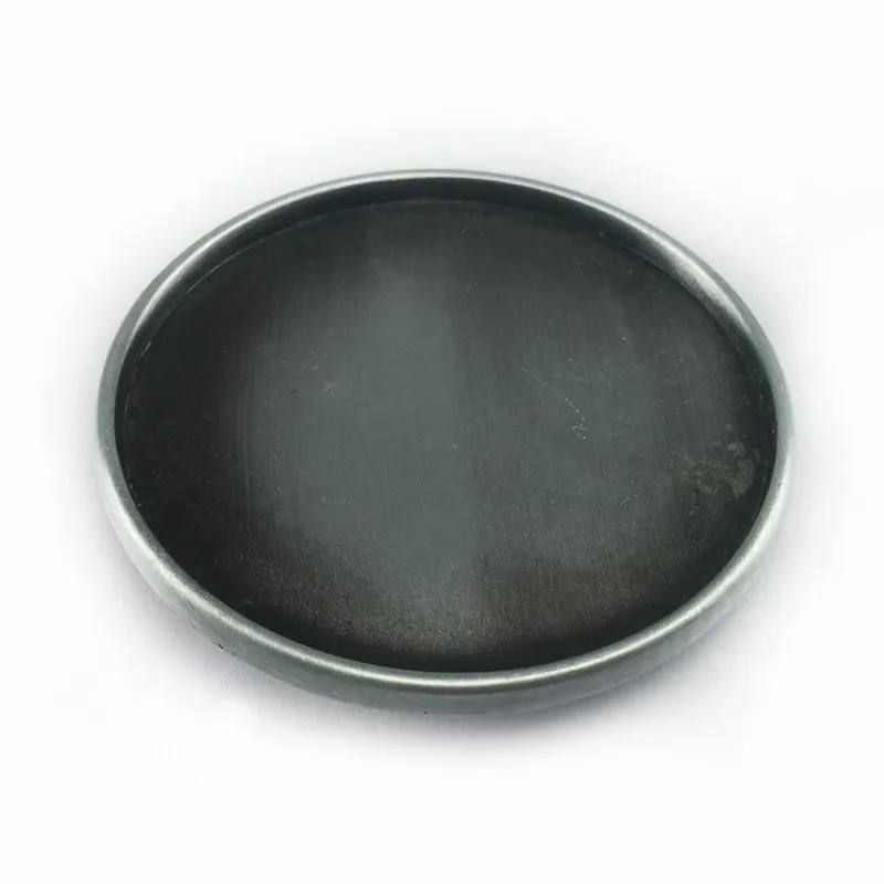 Zinc alloy smooth plate round belt buckle, retro casual Western denim belt buckle