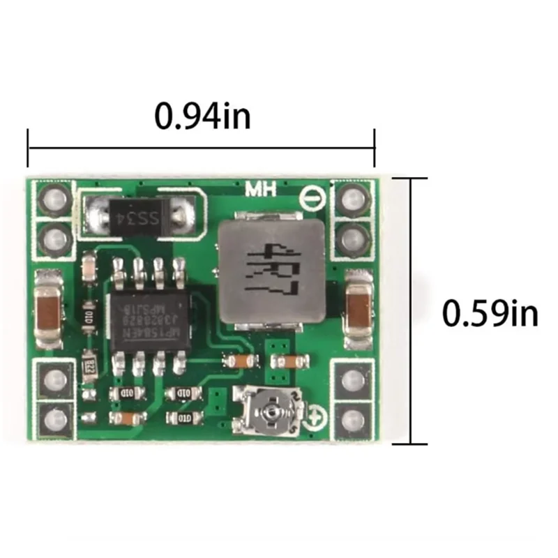 Mini MP1584EN DC-DC Buck Converter 3A Power Adjustable Power Supply Module 24V to 12V 9V 5V 3V Step-Down Power Module