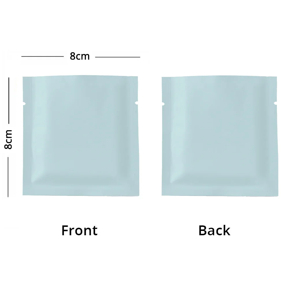 3x3 inch Heat Seal Aluminum Foil Flat Food Storage Bag Custom Printed Flat Mylar Bags