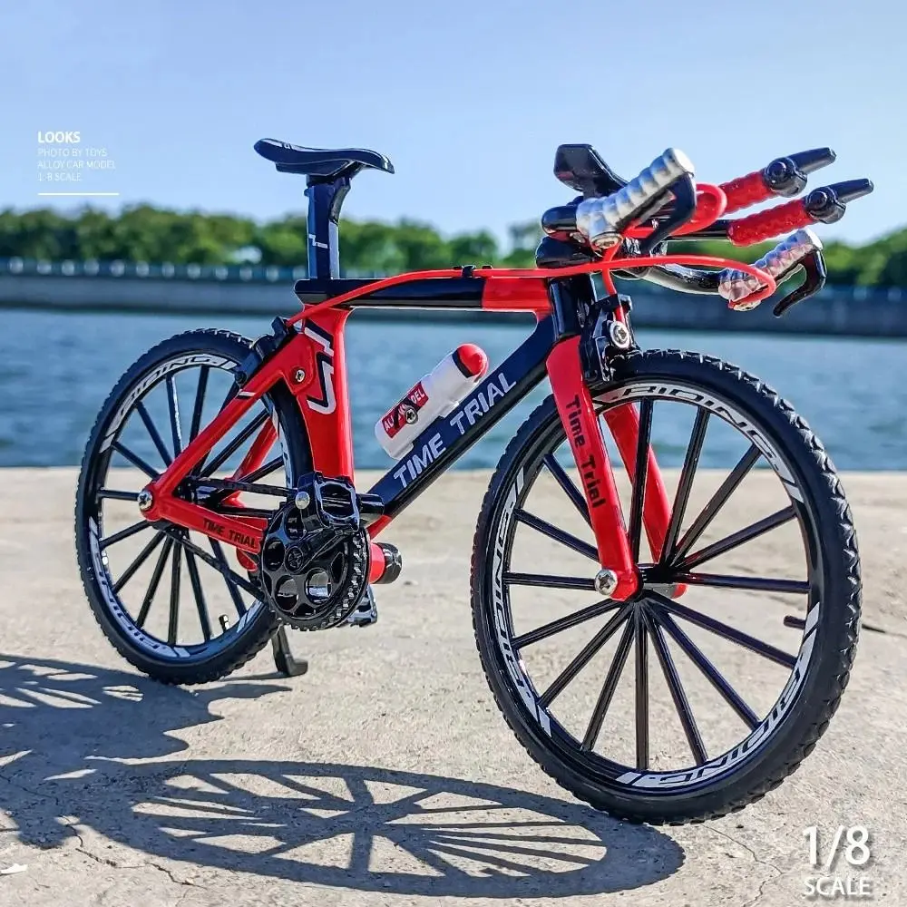 ديكور المنزل دييكاست دراجة هوائية جبلية نموذج سباق الجيب دراجة صغيرة معدنية 1:8 محاكاة دراجة جمع اللعب
