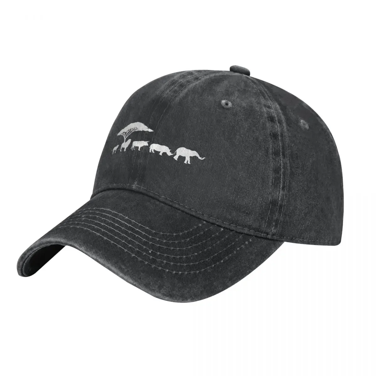 Gorra de verano con diseño de cinco animales, sombrero de vaquero de estilo Hip Hop, África, unisex