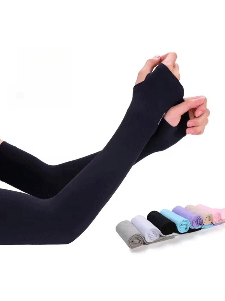 AliExpress NONE 1/2pairs Unisex Arm guard Sleeve Warmer Women Men Sports Sleeves Sun UV Protection Hand Cover support Running Fishing Cycling