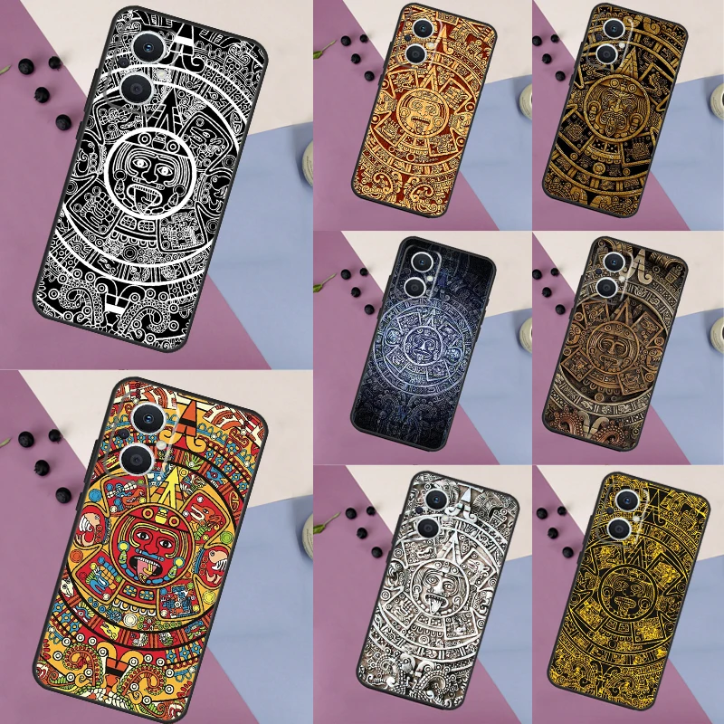 Mayan Calendar Funda For OPPO Reno 4Z 5Z 8T 4 5 6 7 8 Lite 10 Pro OPPO Find X2 Lite X3 Neo X5 X6 Pro Case