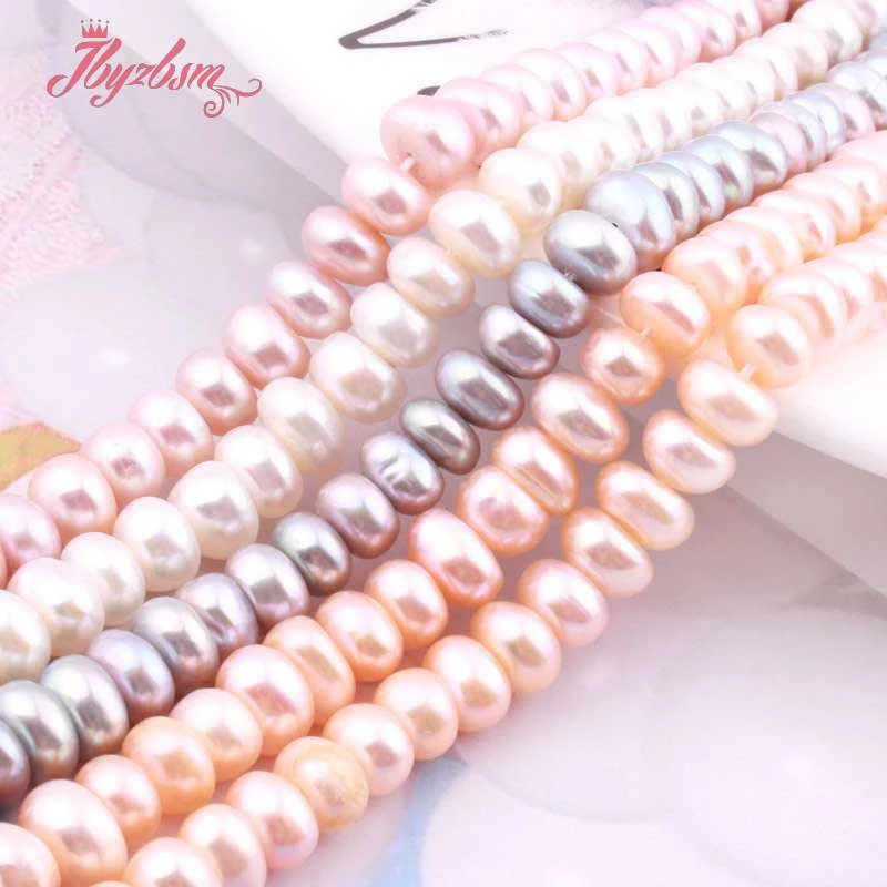 Natural AA Grade Freshwater Pearl 5x6mm Rondelle Beads Loose Stone Beads For Jewelry Making DIY Necklace Bracelet Strand 15\