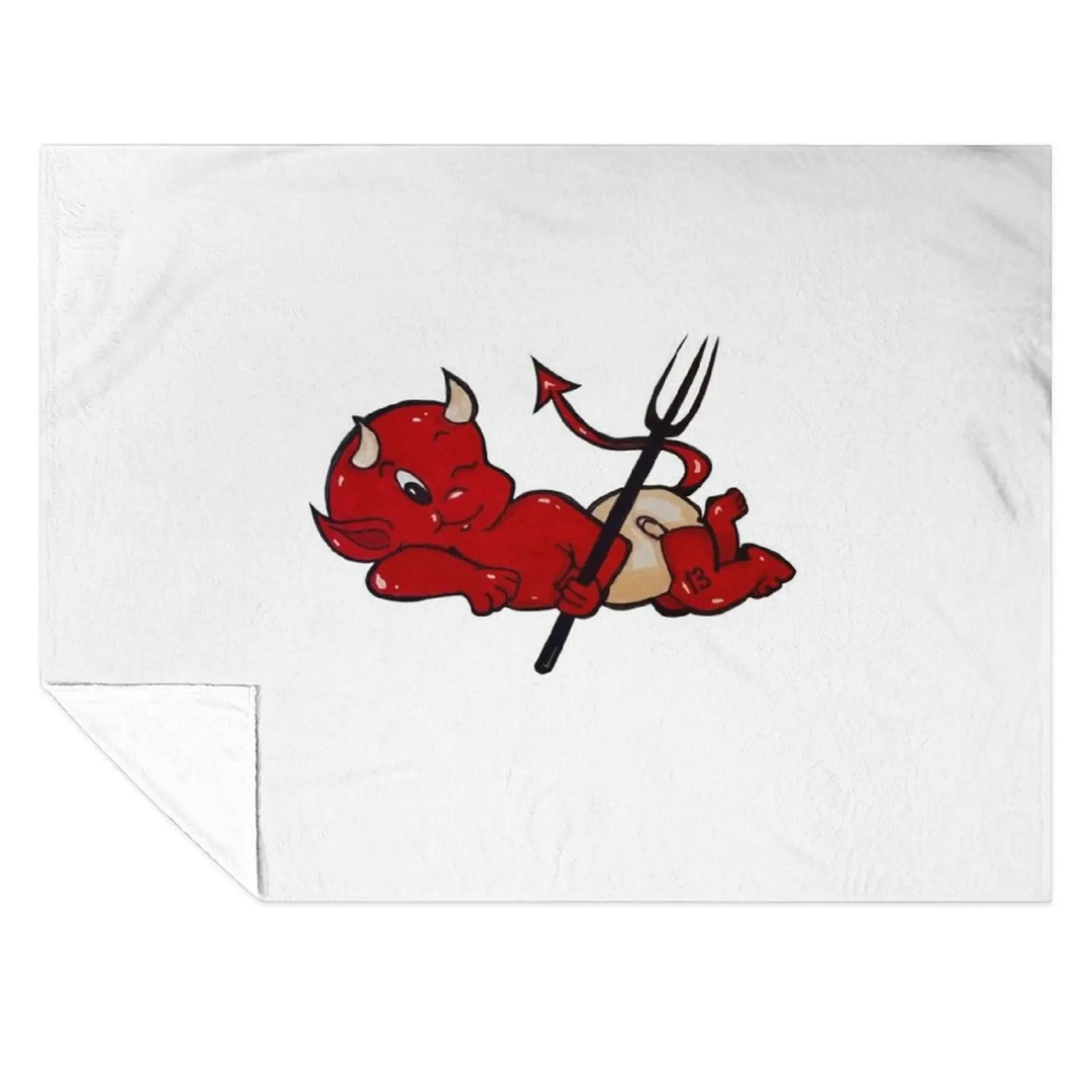 Lil' Inner Devil Throw Blanket Bed linens wednesday Luxury Blankets