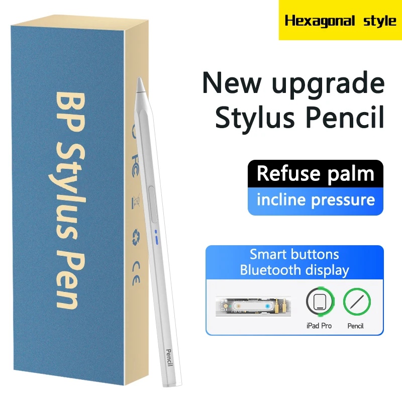 Palm Rejection Smart Pencil for iPad Pencil 2018-2022 Pro 11 12 9 Air 5 4 3 Mini 6 5 6th 7th 8th 9th 10th Gen for Apple Pencil