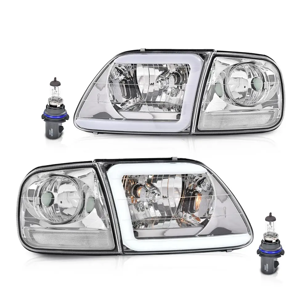 

Комплект фар и угловых парковочных фонарей Lightning Style для Ford Expedition 1997-2002/Heritage 2004/Ford F150 1998-2003 гг.