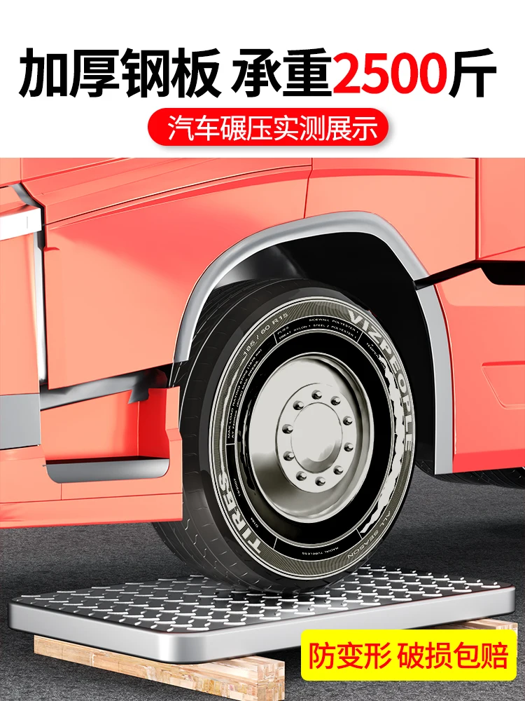 Steel plate trolley pulling cargo folding flat cart portable trolley trailer handling heavy objects hand cart