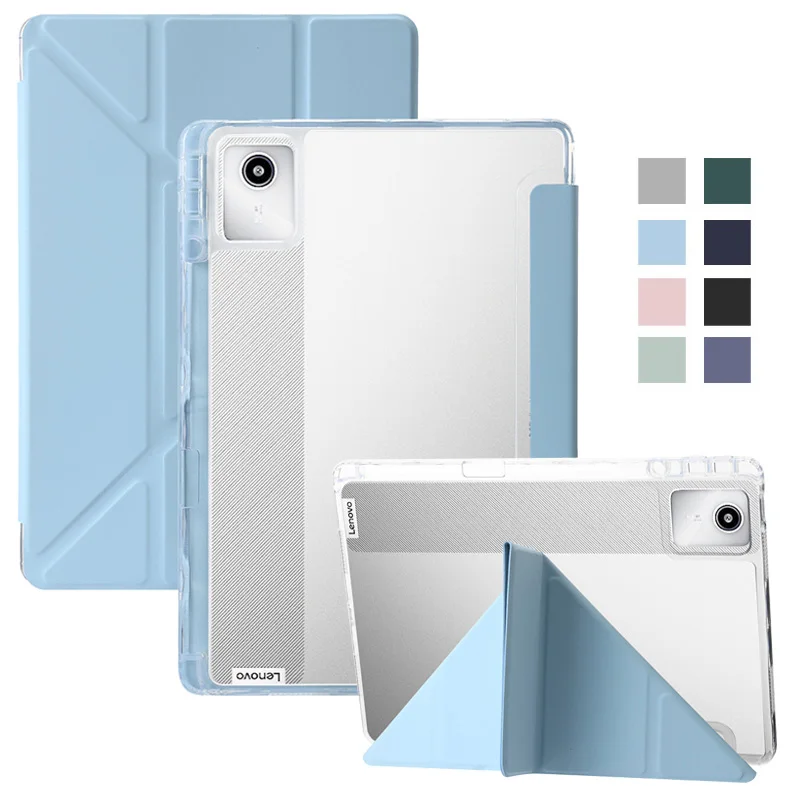 

For Lenovo Tab M11 Case Coque Smart Folio Magnetic Fold Stand Cover For Funda Lenovo M11 Xiaoxin Pad 2024 with Pencil Holder