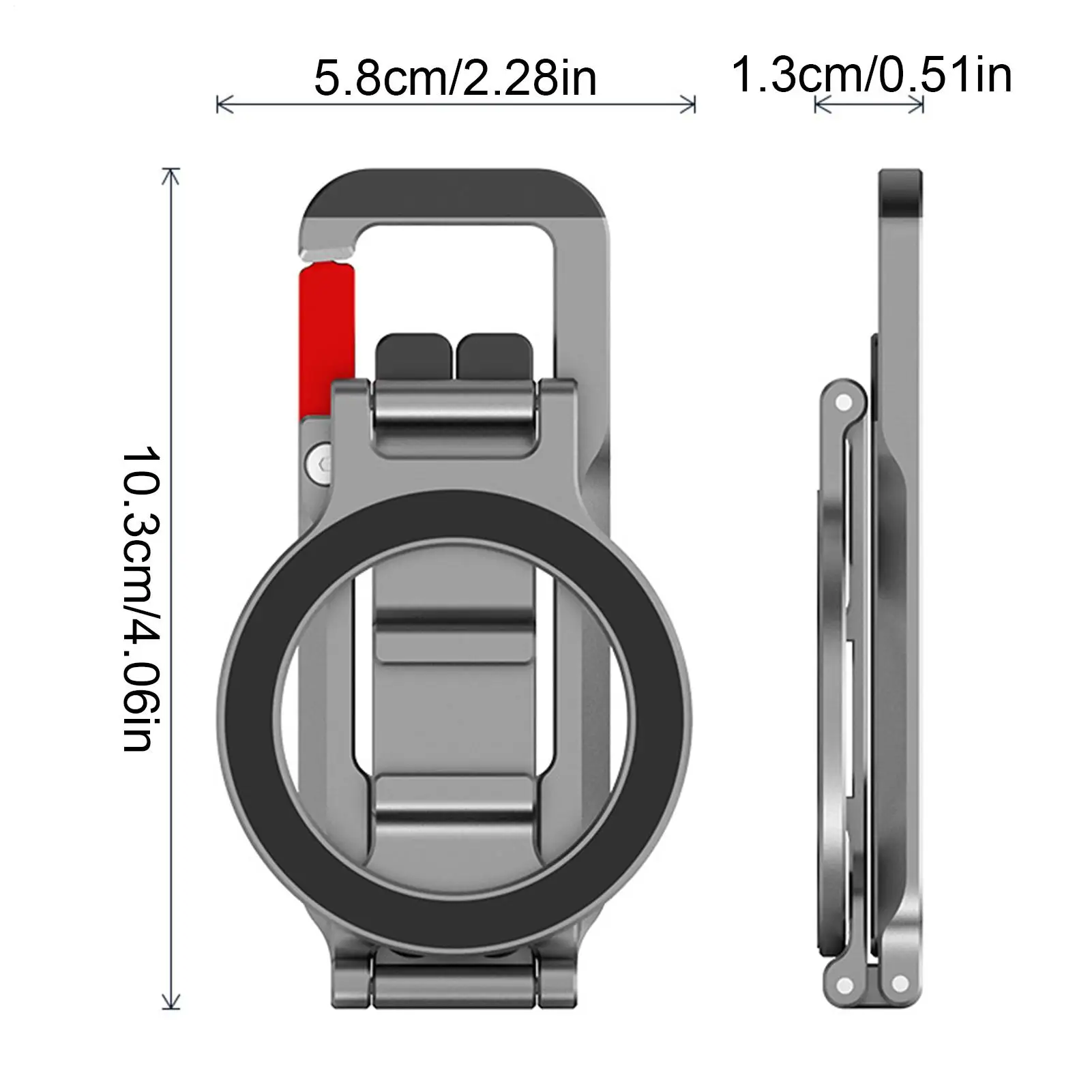 Magnetyczny statyw do telefonu, podróżny, składany uchwyt magnetyczny, podstawka do telefonu do selfie, nagrywania wideo, tworzenia zawartości, filmowania, na siłownię, w podróży.