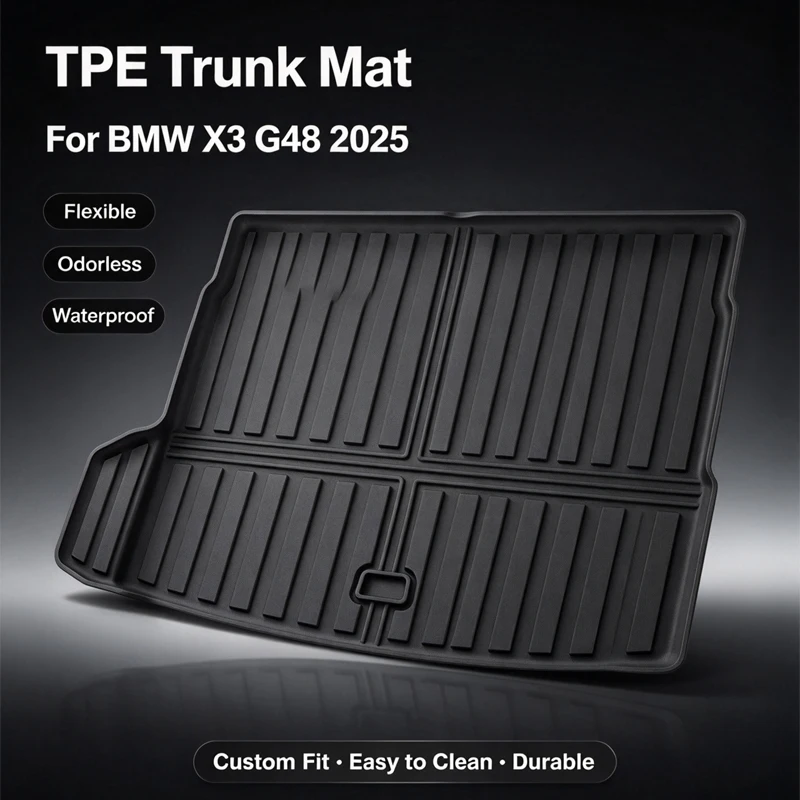 For BMW X3 G48 2025 Eco-Friendly TPE Trunk Mat Non-Slip Dustproof Car Cargo Liner Auto Interior Accessories