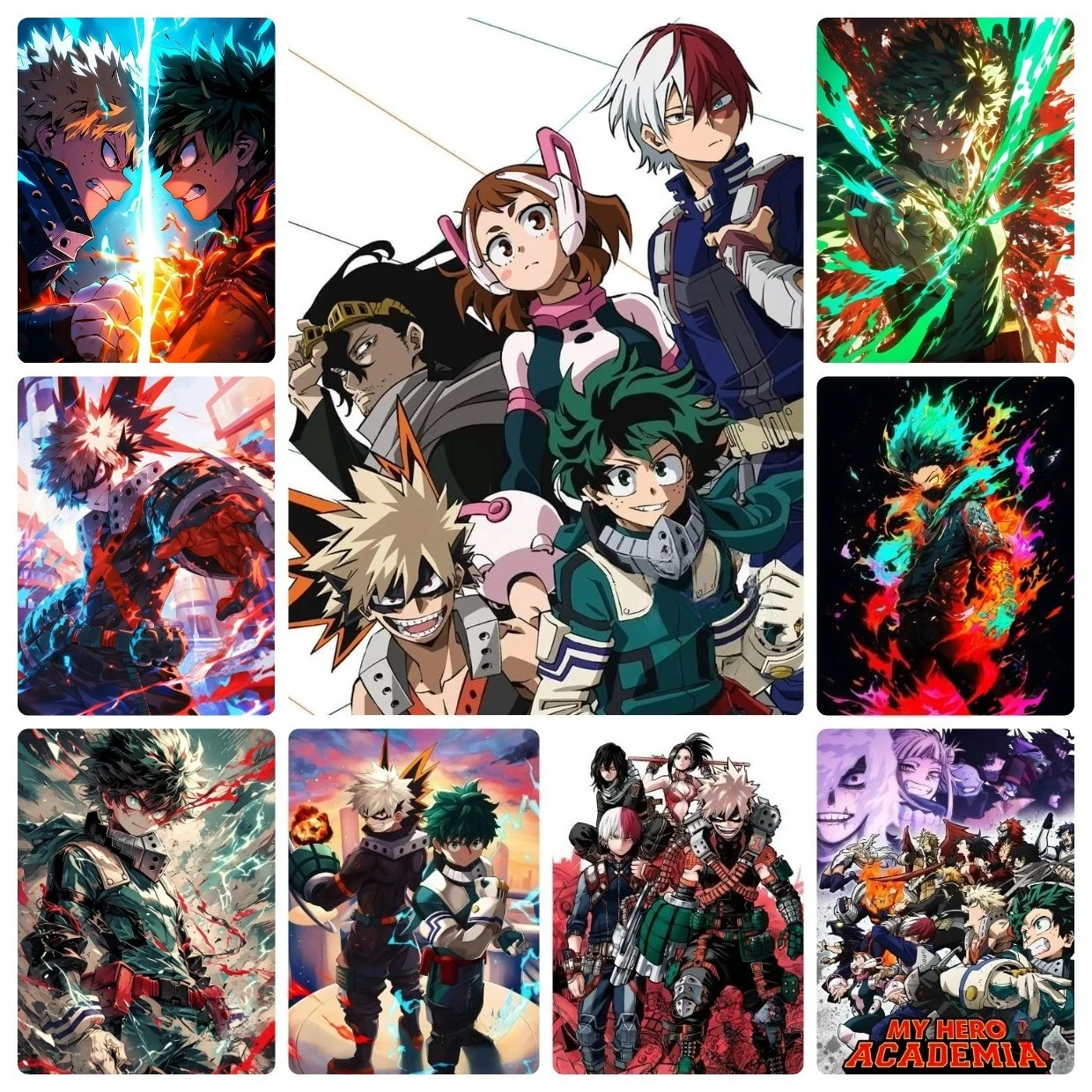 Anime My Hero Academia 500/1000/1200/2000PCS Jigsaw Puzzle Japanese Superhero Anime Stress Relief Hobby Toy for Anime Fans