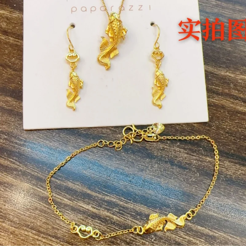 Shafuze Koi Pendant Necklace for Women Imitation Big Fish Begonia Fish Pendant Clavicle Chain Jewelry Wholesale Source