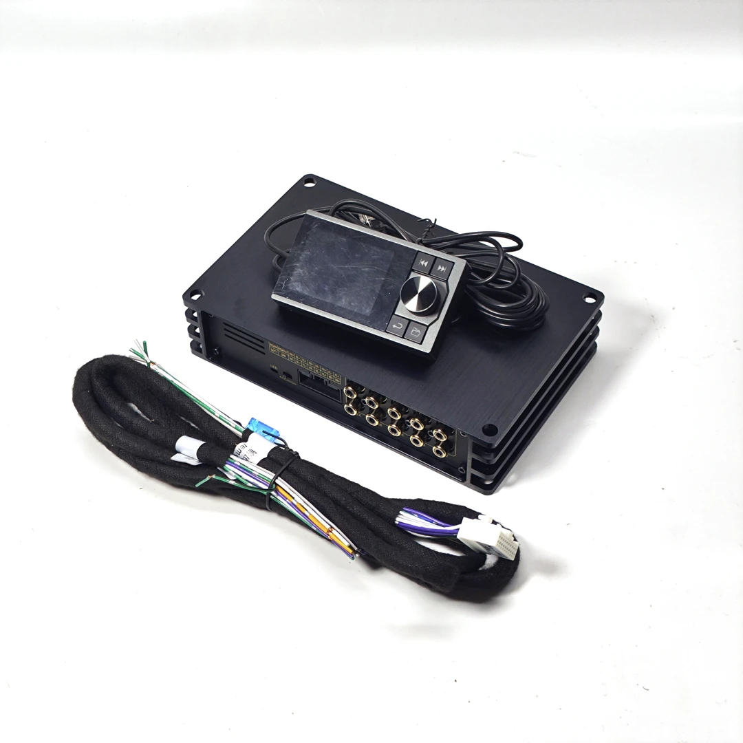 Car DSP Amplifier Car Stereo DSP Amplifier 4 in 4 Out 10 RCA Out with 31 EQ Band Tuning Andrond APP Equalizer Class