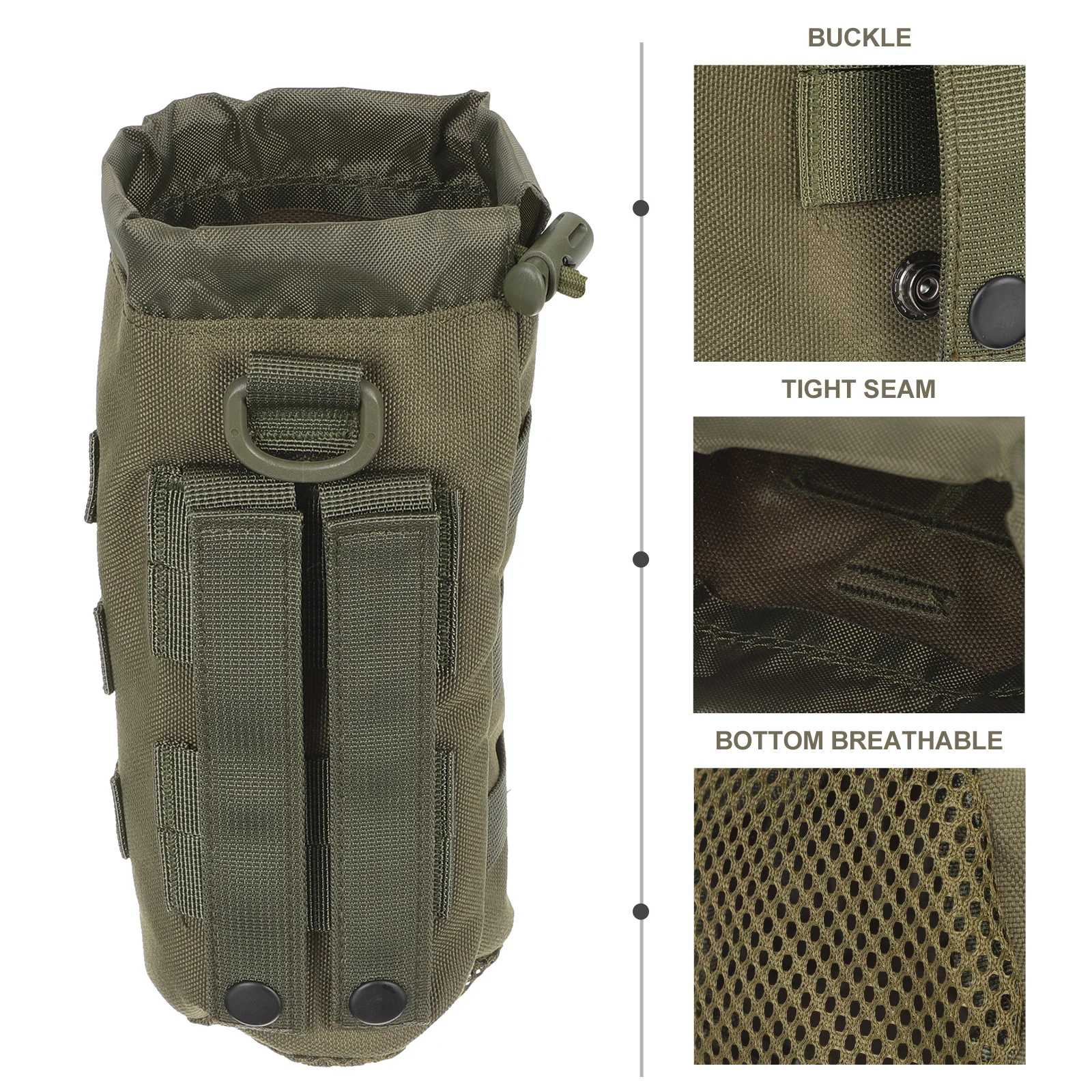 

Outdoor Water Bottle Holder Lightweight Heat Retaining Nylon Bag for Camping Hiking Backpack Carrier Water Pouch