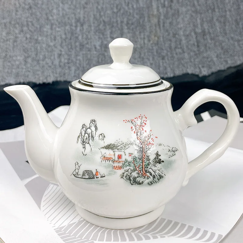 

High Temperature Resistant Ceramic Teapot with Filter Large Capacity for Home Use Hot Cold Water Explosion Proof
