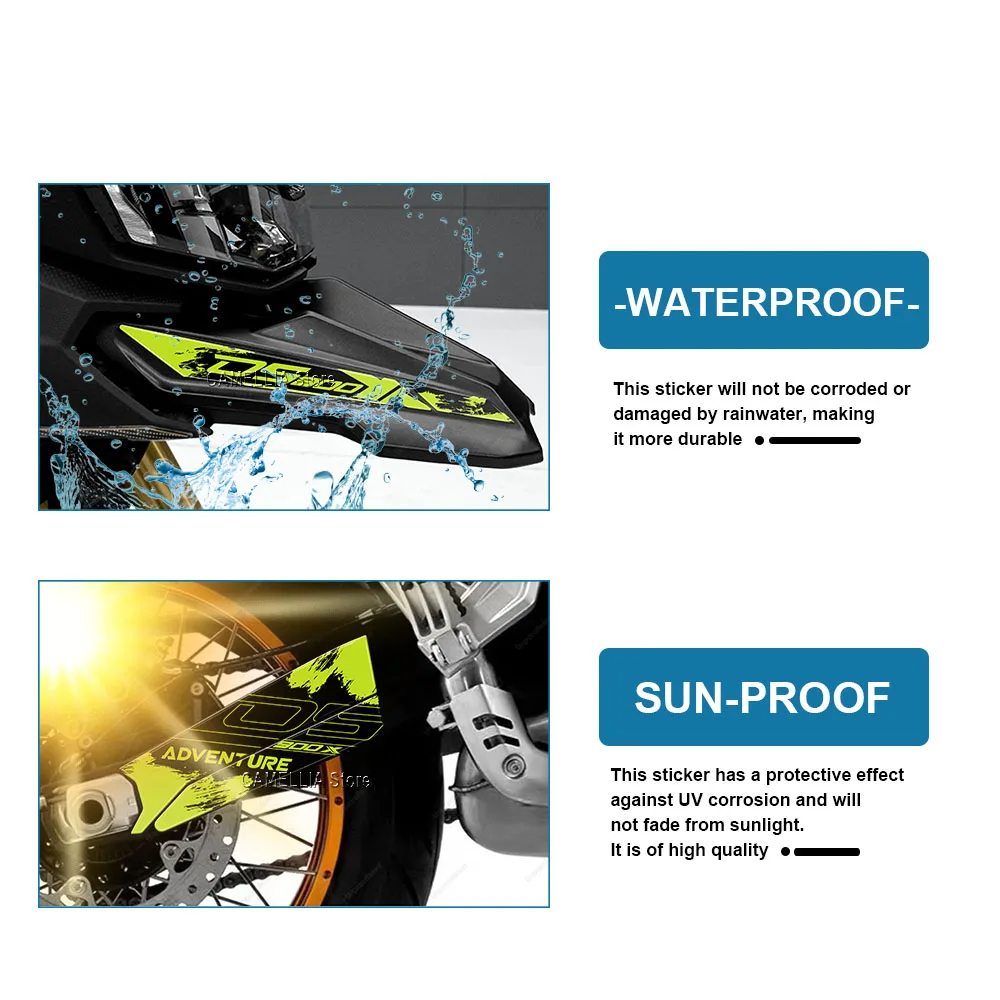 Motorcycle Sticker Set - New 3D 3D Epoxy Resin Waterproof New DS 900 X Motorcycle Protection Sticker for VOGE DS 900 X