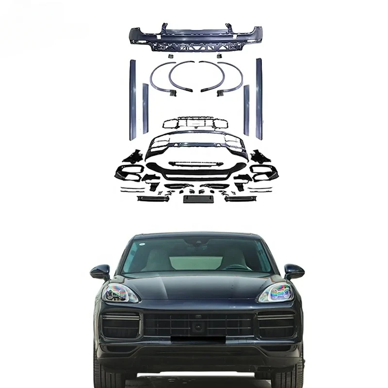 

Wholesale Car Bumpers for Porsche Cayenne 9Y0 9YA Upgrade Turbo Bodykit Door Panel Arches Rear Diffuser Porsche Cayenne Body Kit