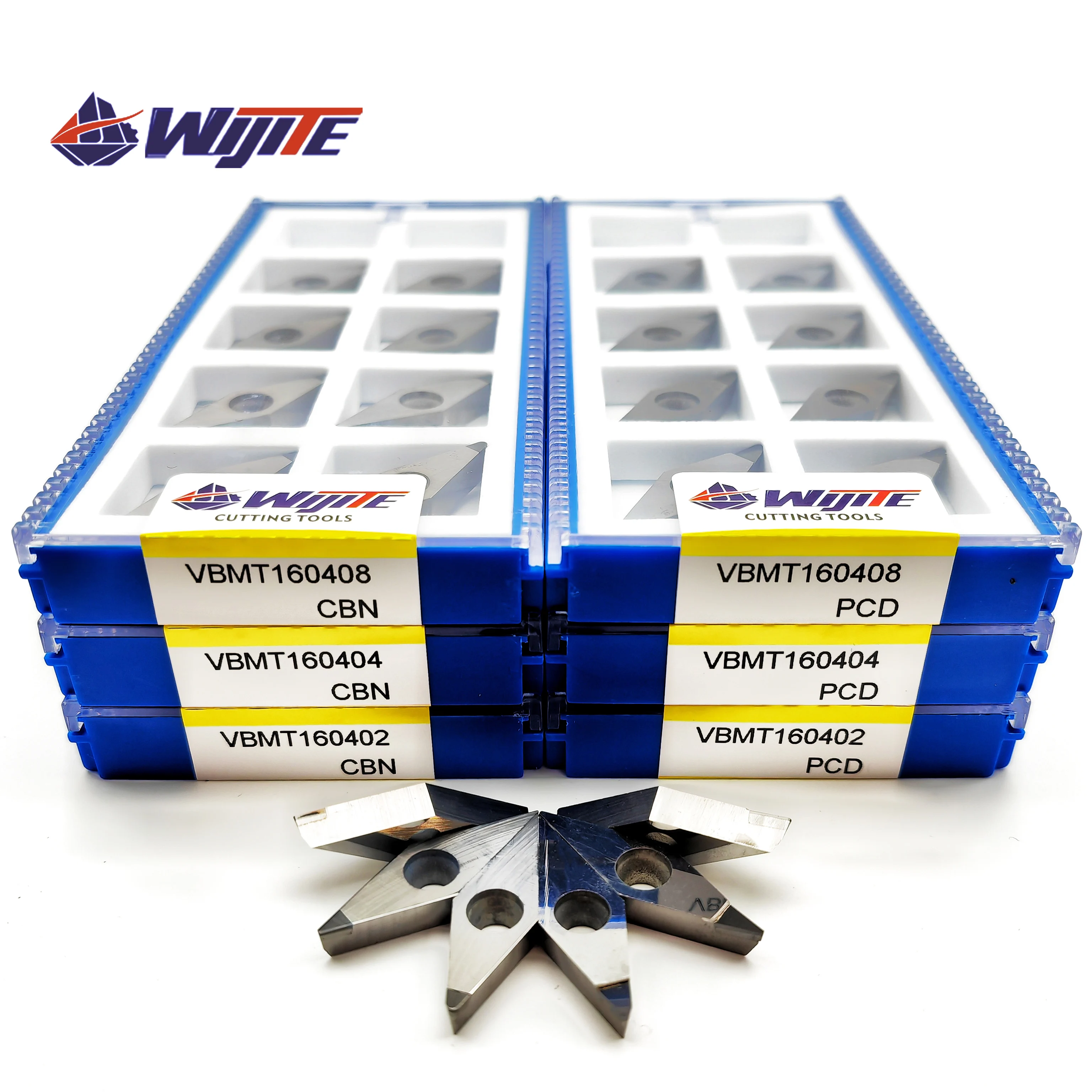 PCD CBN VBMT160402 04 08 VBGT160402 04 08 CNC machine tools are used for non-ferrous metals such as copper and aluminum VBMT