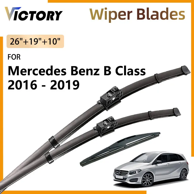 Car Front Rear Wiper Blades For Mercedes Benz B Class W246 2016 - 2019 2018 2017 Accessorie Windshield Windscreen Window Brushes