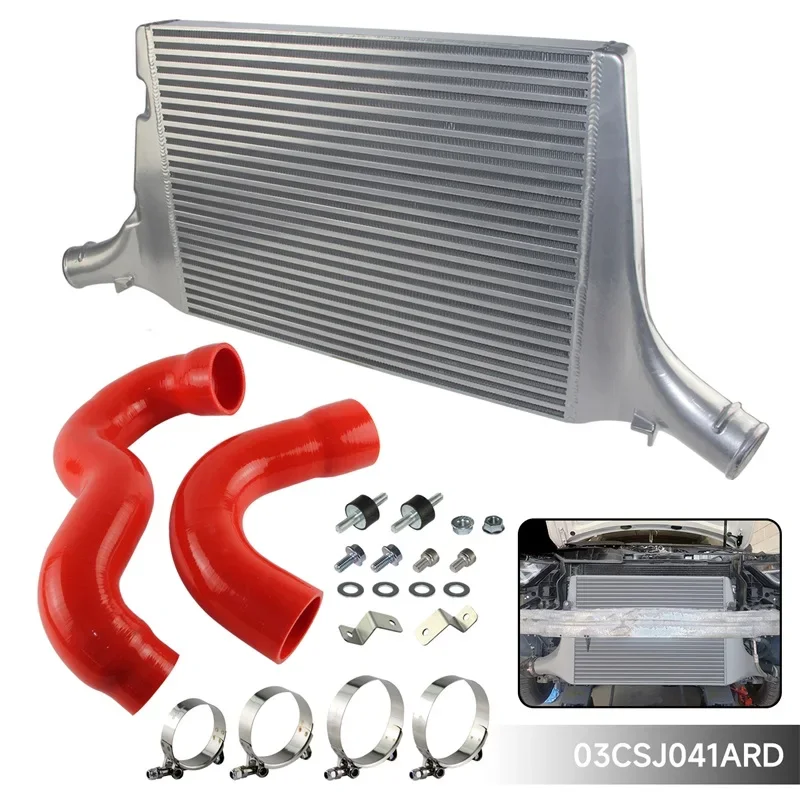 Bar&Plate Intercooler Performance Tuning Kit Competition Fit For Audi A4 B8 A5 B8 2.0/2.7/3.0 TDI 2008-2013 Black/Blue/Red