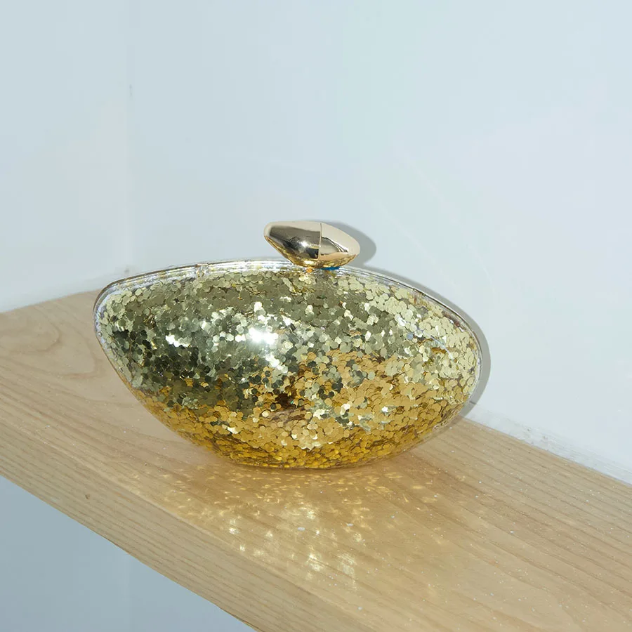 

Женская роскошная сумка в виде ракушки, сумка через плечо для хранения, вечерние сумки, блестящая натуральная модная женская ручная золотая сумочка, брендовая сумка