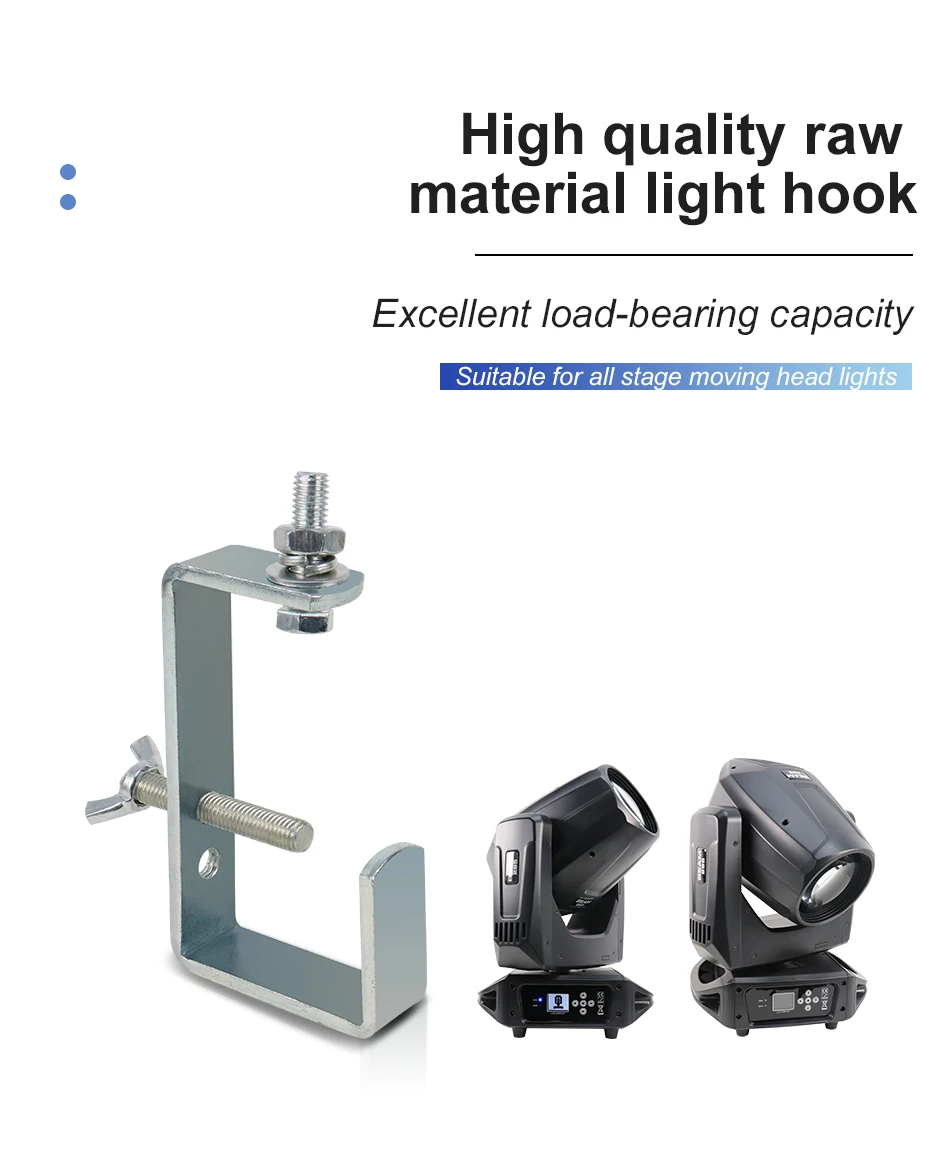 10 Stück Aluminium-Bühnenlichthaken, Truss-Klemmen, sichere Last, 35 kg, Rohrdurchmesser 30–65 mm, professionelle DJ-Disco-Bühnenausrüstung – Detail 4