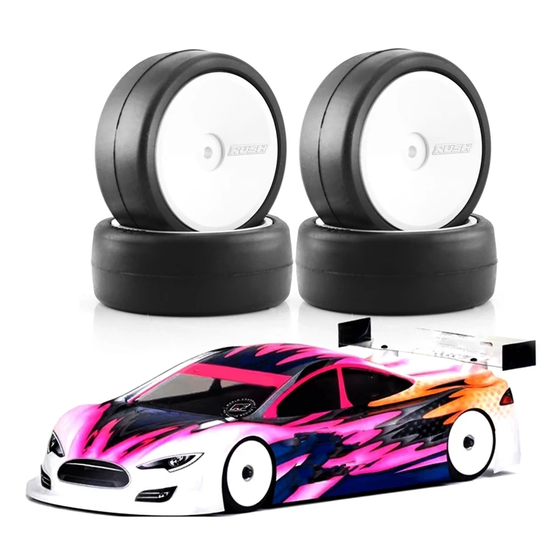 إطار سيارة سباق بجهاز تحكم عن بعد مع عجلة ذوبان ساخنة ، tamiya tt01 ، t02 ، xv01 ، ta06 ، hpi ، hsp ،