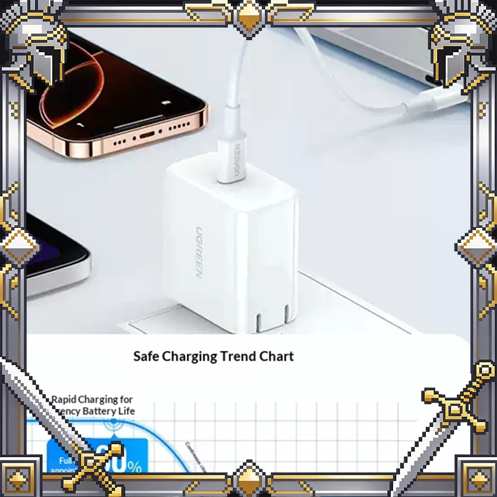 ugreen-cd127-65w急速充電器は、apple-macbook-airなどのノートパソコンやtype-cポート搭載の携帯電話に適しています。
