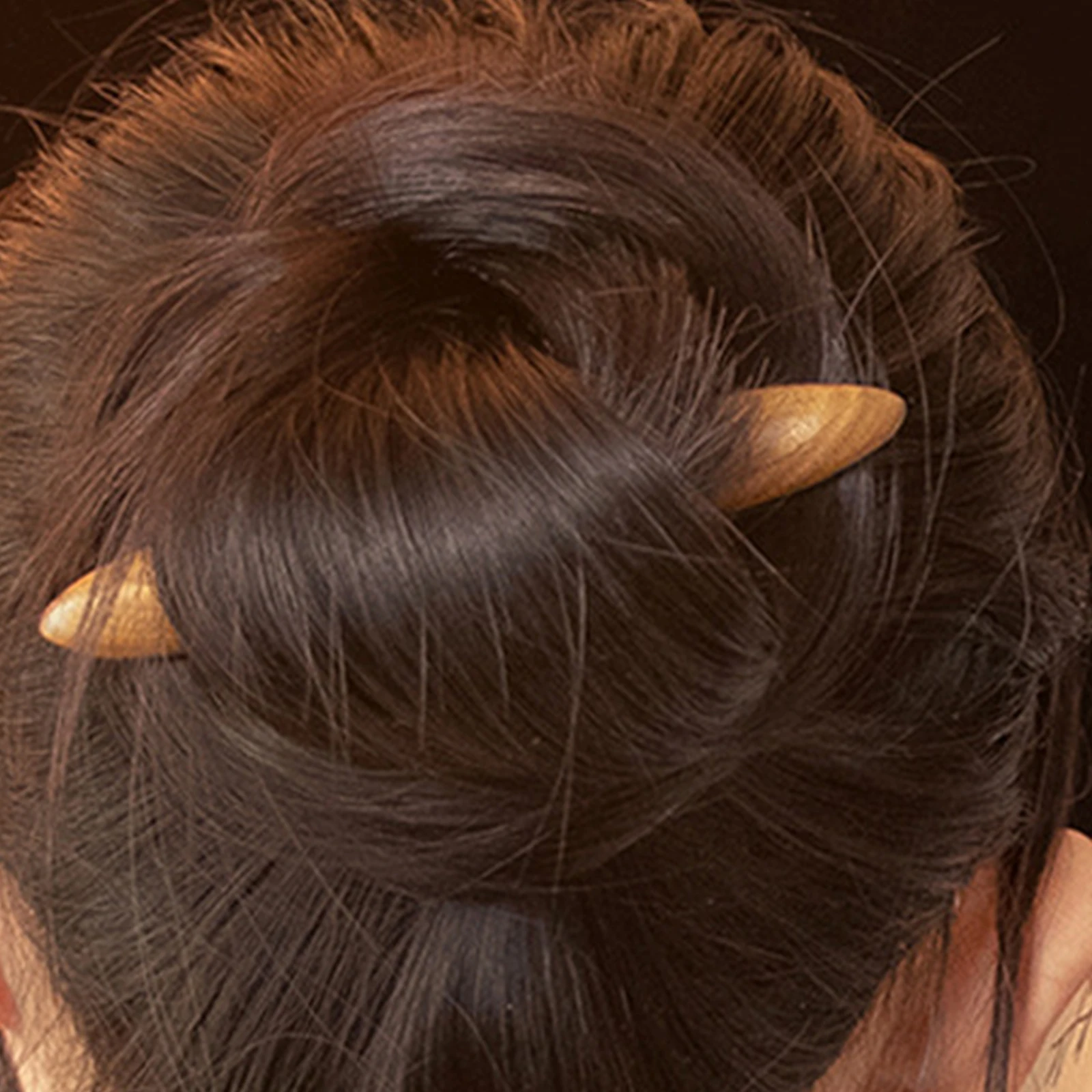 

Wooden Hair Sticks Vintage Simple Design Elegant Bridal Accessories Women Kimono Girls Bun Hairstyle Durable Solid Non
